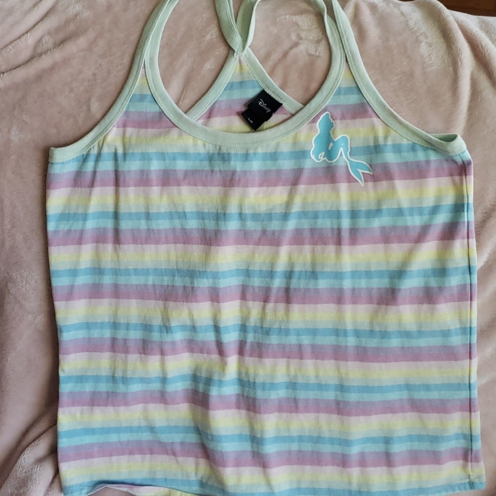 Ariel little mermaid tank top new